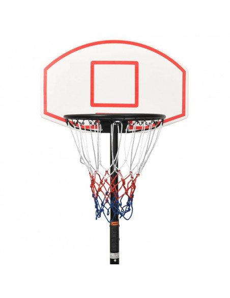 Supporto per Pallacanestro Bianco 216-250 cm Polietilene