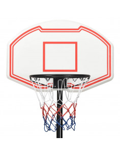 Supporto per Pallacanestro Bianco 237-307 cm Polietilene