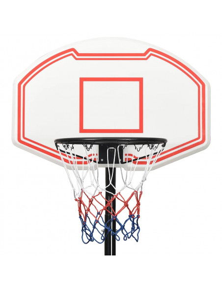 Supporto per Pallacanestro Bianco 237-307 cm Polietilene
