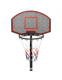 Supporto per Pallacanestro Nero 216-250 cm Polietilene