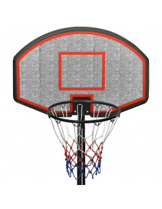 Supporto per Pallacanestro Nero 237-307 cm Polietilene