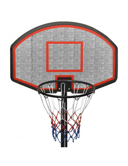 Supporto per Pallacanestro Nero 237-307 cm Polietilene