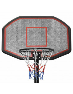 Supporto per Pallacanestro Nero 258-363 cm Polietilene