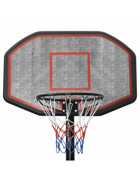 Supporto per Pallacanestro Nero 258-363 cm Polietilene