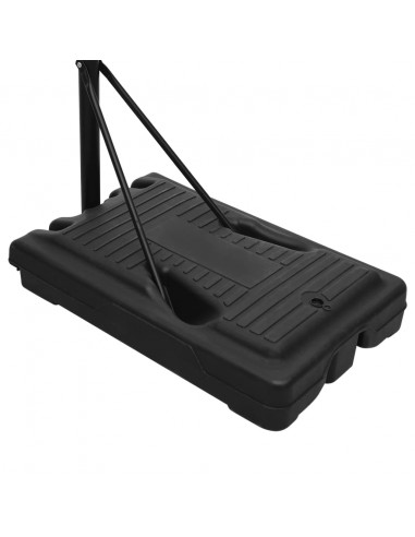 Supporto per Pallacanestro Nero 282-352 cm Polietilene