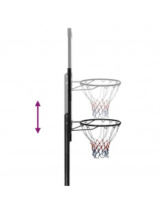 Supporto per Pallacanestro Trasparente 256-361 cm Policarbonato
