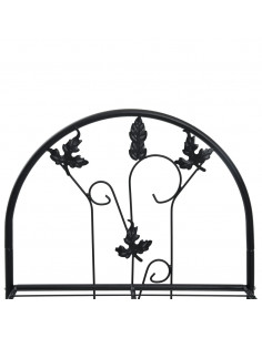 Supporto per Piante a 3 Livelli Nero 52x28x128 cm in Ferro