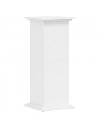 Supporto per Piante Bianco 33x33x80 cm in Legno Multistrato