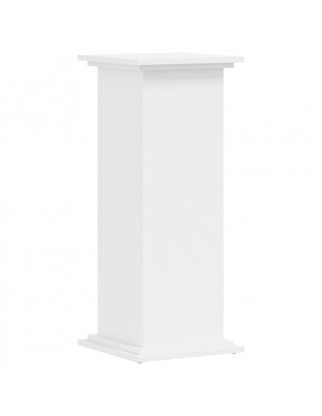 Supporto per Piante Bianco 33x33x80 cm in Legno Multistrato