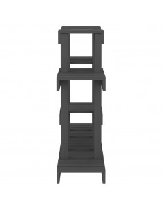 Supporto per Piante Grigio 104,5x25x77,5 cm in Massello di Pino