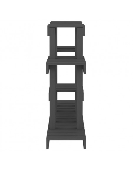 Supporto per Piante Grigio 104,5x25x77,5 cm in Massello di Pino