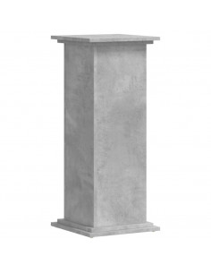 Supporto per Piante Grigio 33x33x80 cm in Legno Multistrato
