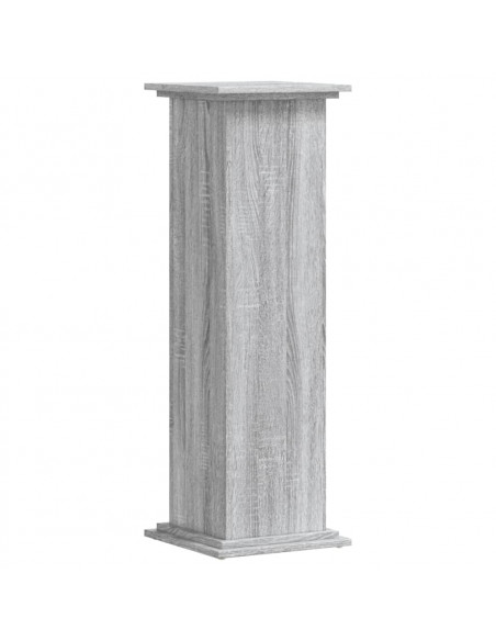 Supporto per Piante Grigio Sonoma 33x33x100 cm in Truciolato