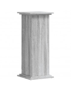 Supporto per Piante Grigio Sonoma 33x33x80 cm Legno Multistrato