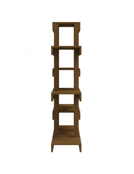 Supporto per Piante Miele 85x25x109,5 cm Legno Massello di Pino