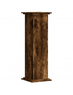 Supporto per Piante Rovere Fumo 33x33x100 cm in Truciolato