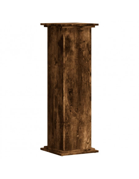 Supporto per Piante Rovere Fumo 33x33x100 cm in Truciolato