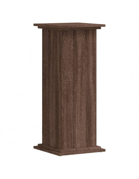 Supporto per Piante Rovere Marrone 33x33x80cm Legno Multistrato