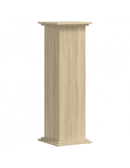 Supporto per Piante Rovere Sonoma 33x33x100cm Legno Multistrato