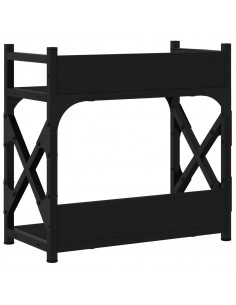 Supporto per Stampante 2 Livelli Nero 40x20x40 cm Multistrato