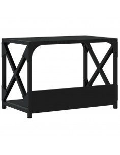 Supporto per Stampante 2 Livelli Nero 44x26x31,5 cm Multistrato