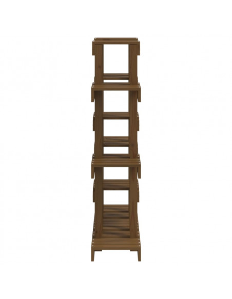 Supporto Piante Miele 104,5x25x109,5 cm Legno Massello di Pino