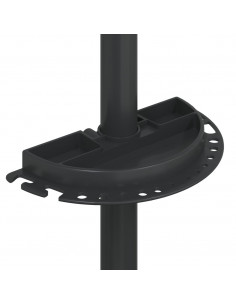 Supporto Riparazione Bici Regolabile 92-152 cm Rosso in Acciaio