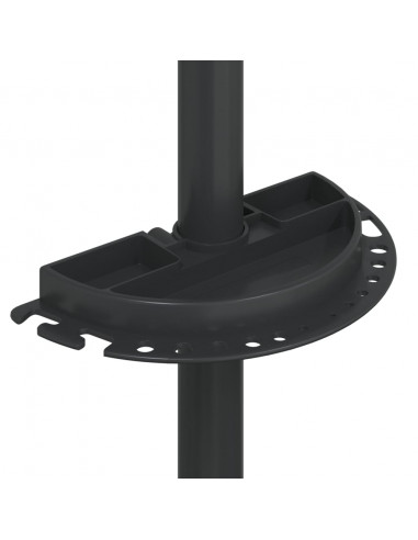 Supporto Riparazione Bici Regolabile 92-152 cm Rosso in Acciaio