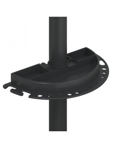 Supporto Riparazione Bici Regolabile 92-152 cm Rosso in Acciaio