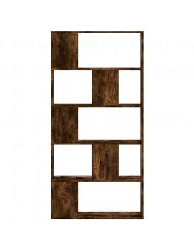 Libreria 5 Ripiani Rovere Fumo 80,5x23,5x162,5cm Multistrato