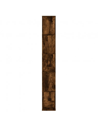 Libreria 5 Ripiani Rovere Fumo 80,5x23,5x162,5cm Multistrato