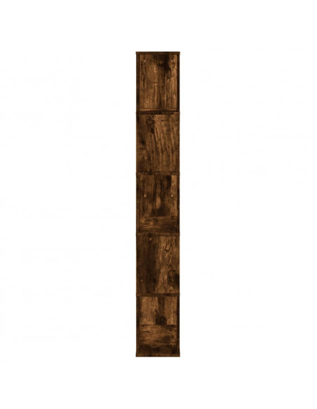 Libreria 5 Ripiani Rovere Fumo 80,5x23,5x162,5cm Multistrato