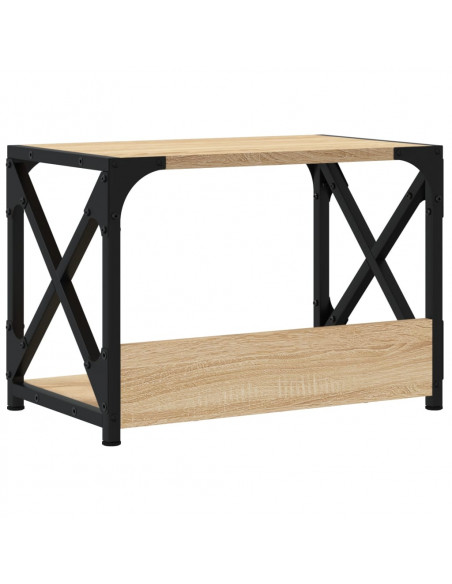 Supporto Stampante 2 Piani Rovere Sonoma 44x26x31,5 Multistrato