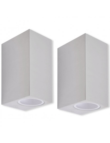 Set Lampade da parete per esterno 2 pz