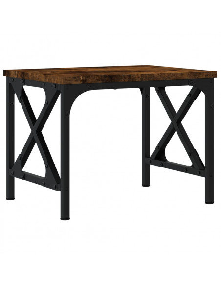 Supporto Stampante Rovere Fumo 40x30x31 cm Legno Multistrato