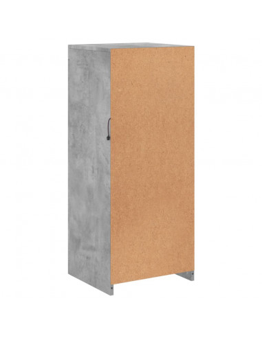 Credenza con Luci LED Grigio Cemento 41x37x100 cm