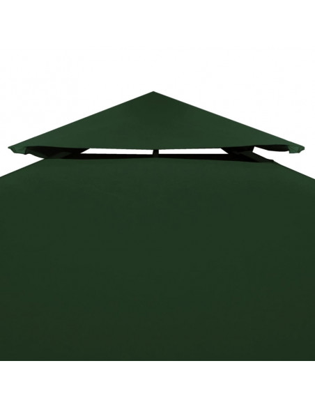 Telo di Ricambio per Gazebo 310g/m² Verde 3x3m