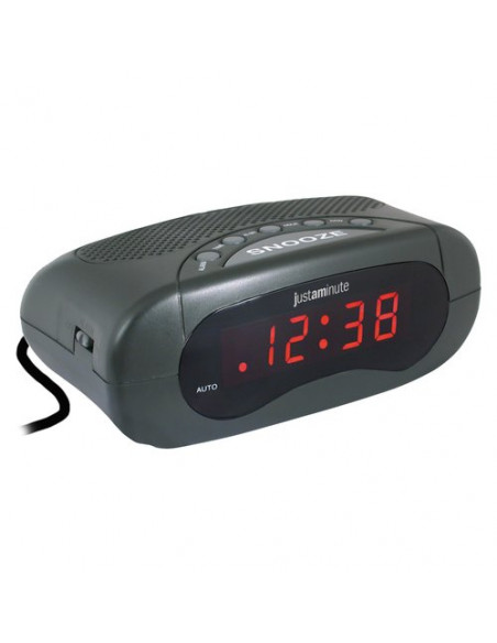 Sveglia Lowell EH49101N JUSTAMINUTE Con Funzione Snooze Nero