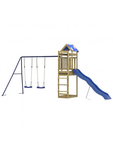 Set da Gioco da Esterno in Legno di Pino Impregnato