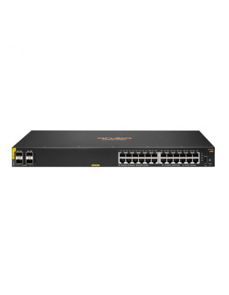 SWITCH R8N87A ARUBA CX 6000 24 X X10/100/1000 CLASS4 (POE 370W) + 4 X 1GB SFP GARANZIA A VITA LIMITATA