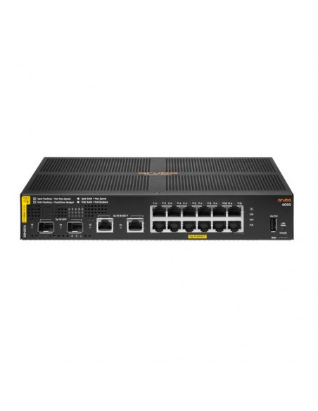 SWITCH R8N89A ARUBA CX 6000 12 X 10/100/1000 CLASS4 (POE 139W) + 2 X 1GB BASET + 2 X 1GB SFP GARANZIA A VITA LIMITATA