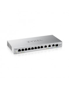 Switch SMART MANAGED, 8 porte Gigabit, 3 porte 10MGbE, 1 porte SFP+ 10GbE, - Easy Management per VLAN, QoS - FANLESS
