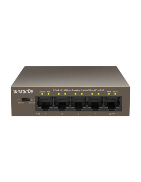 SWITCH TENDA TEF1105P-4-63W 5P LAN DESKTOP 10/100M 4P POE