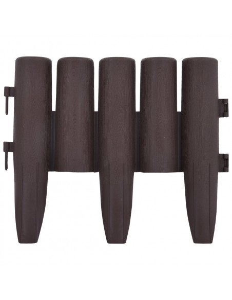 Bordature per Prato 36 pz Marroni 10 m in PP