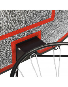 Tabellone da Pallacanestro Nero 90x60x2 cm Polietilene