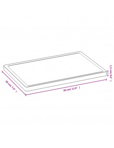 Tagliere 30x20x1,5 cm in Bambù