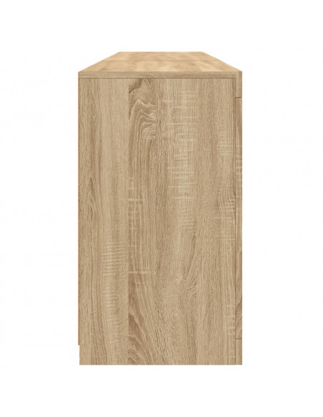 Credenza con Luci LED Rovere Sonoma 181,5x37x67 cm