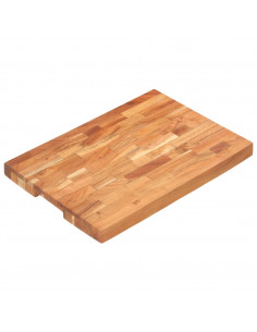 Tagliere 50x35x4 cm in Legno Massello di Acacia