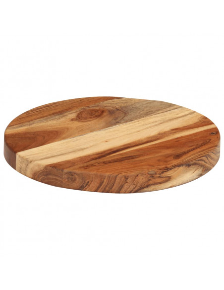 Tagliere Ø25x2,5 cm in Legno Massello di Acacia