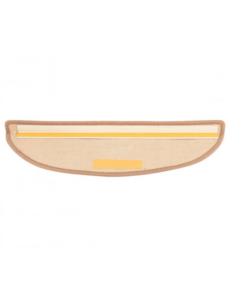 Tappeti Adesivi per Scale 15 pz 56x17x3 cm Nocciola